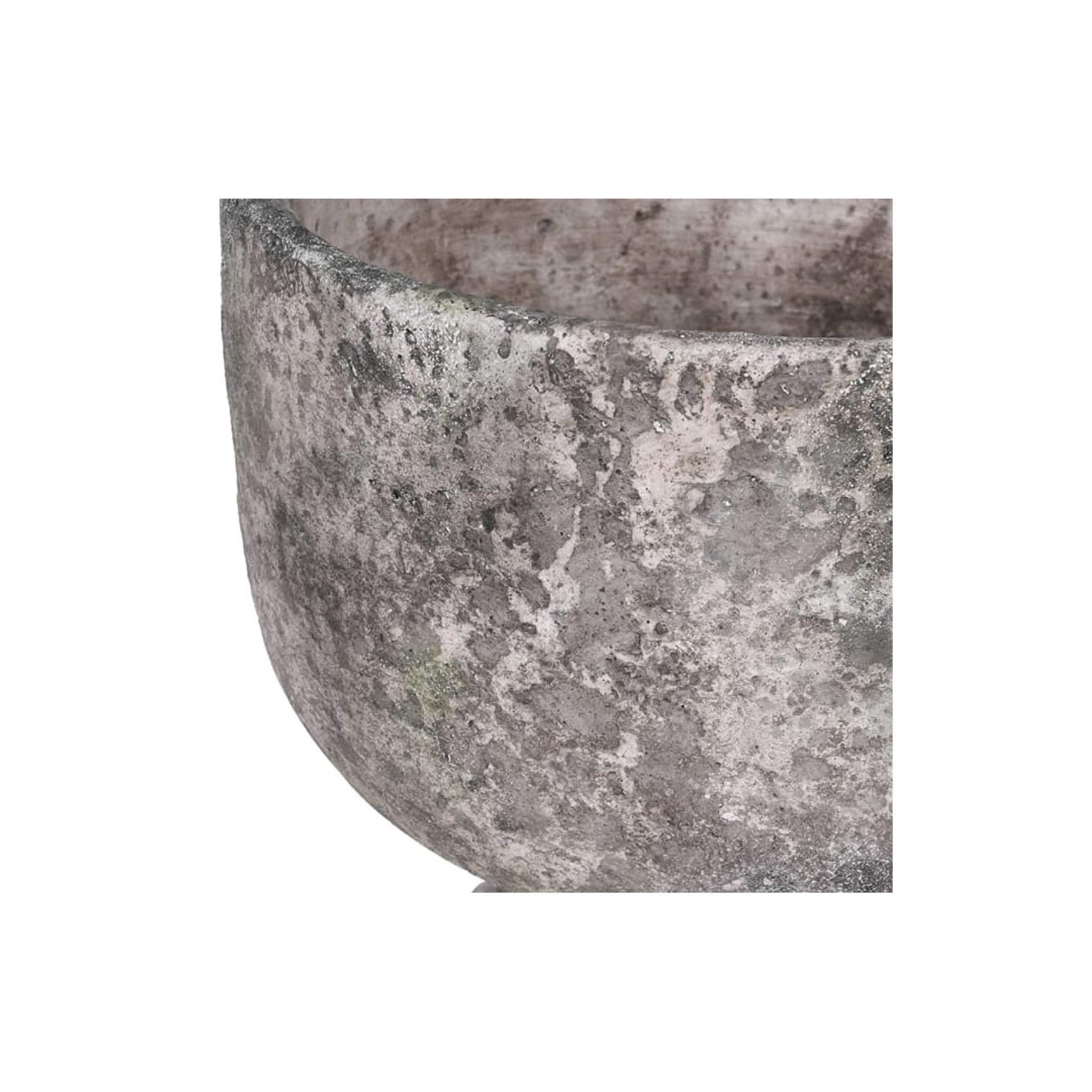 Rustic Footed Cement Vase